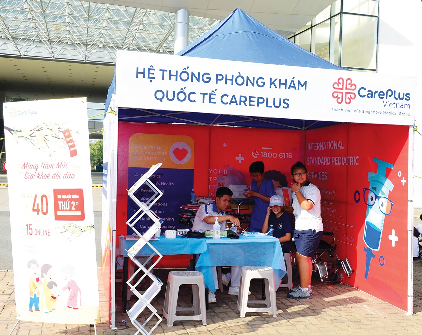 Ban Tổ chức chuẩn bị khu vực hỗ trợ y tế khi cần thiết
