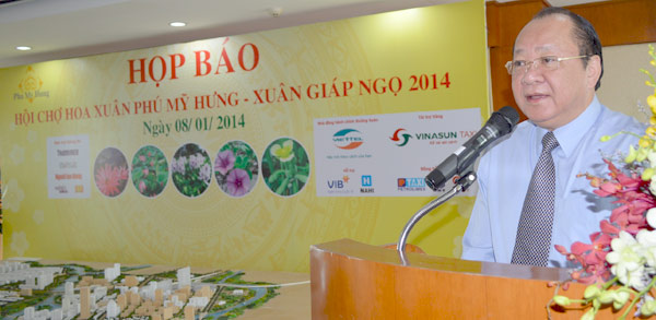 Hội chợ hoa xuân Phú Mỹ Hưng 2014 khai mạc vào ngày 23 tháng Chạp Âm lịch