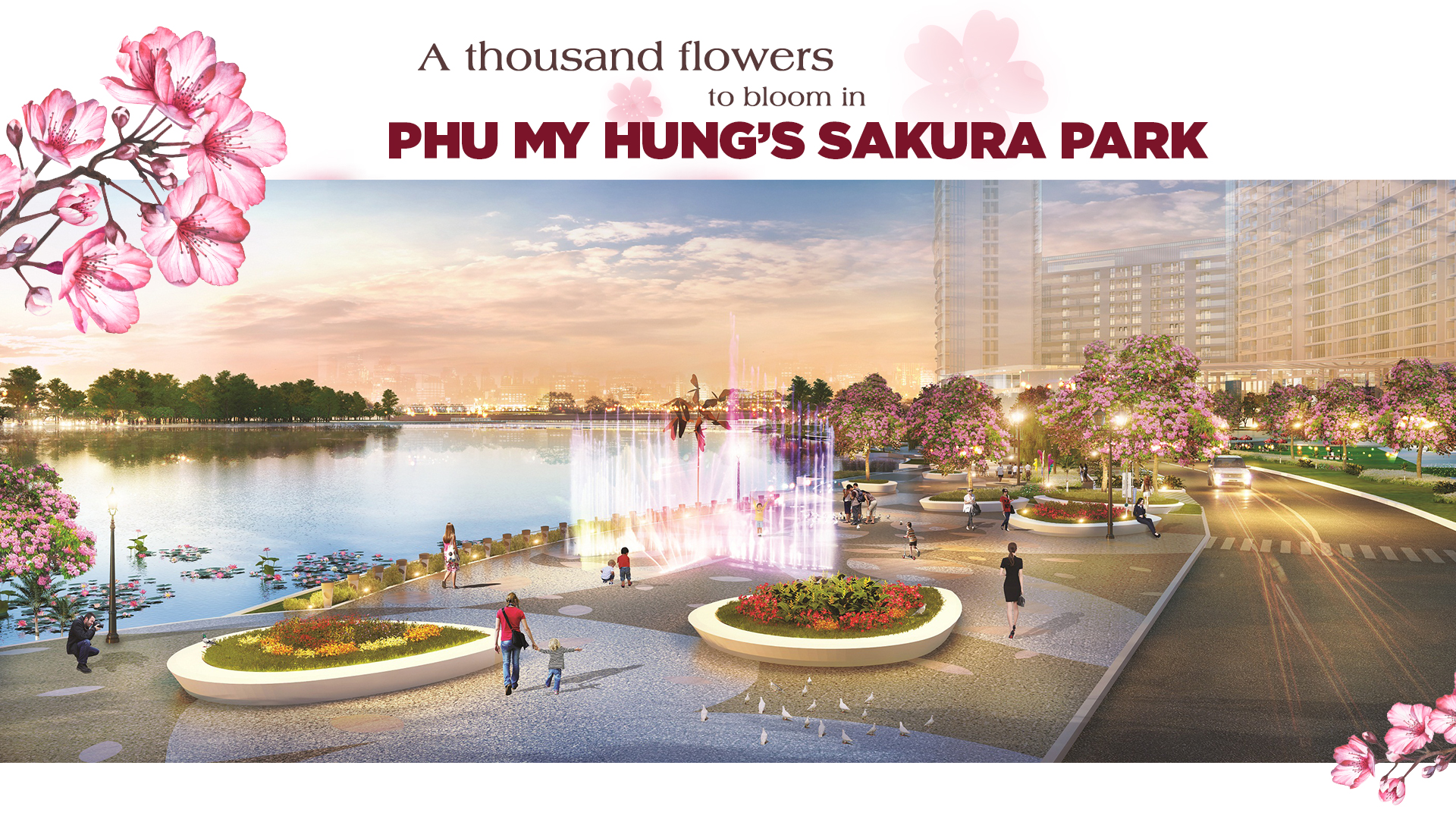 A thousand flowers to bloom in Phu My Hung’s Sakura Park