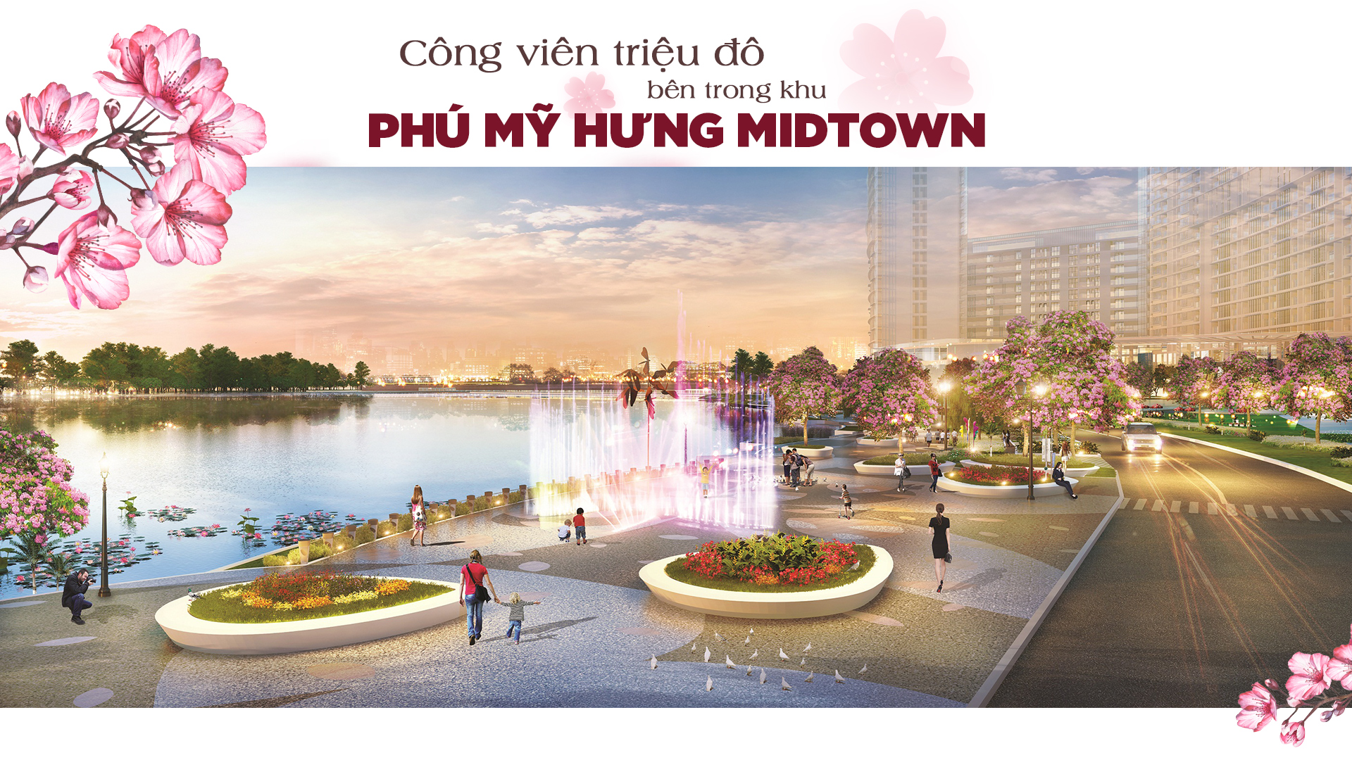 Công viên triệu đô bên trong khu Phú Mỹ Hưng Midtown
