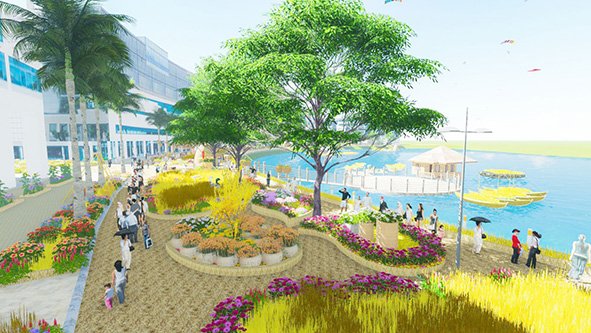 “Mùa gặt” tại Hội chợ hoa Xuân Phú Mỹ Hưng