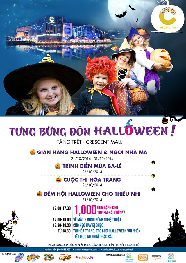 Đón Halloween tưng bừng tại Crescent Mall