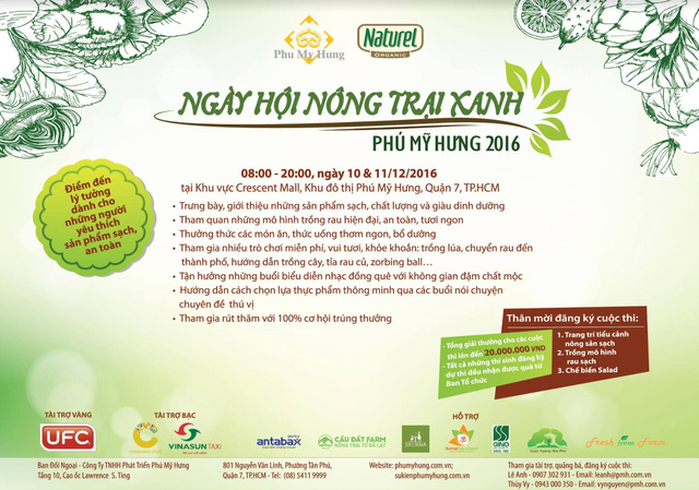 Ngày hội Nông trại Xanh 2016 tại Phú Mỹ Hưng