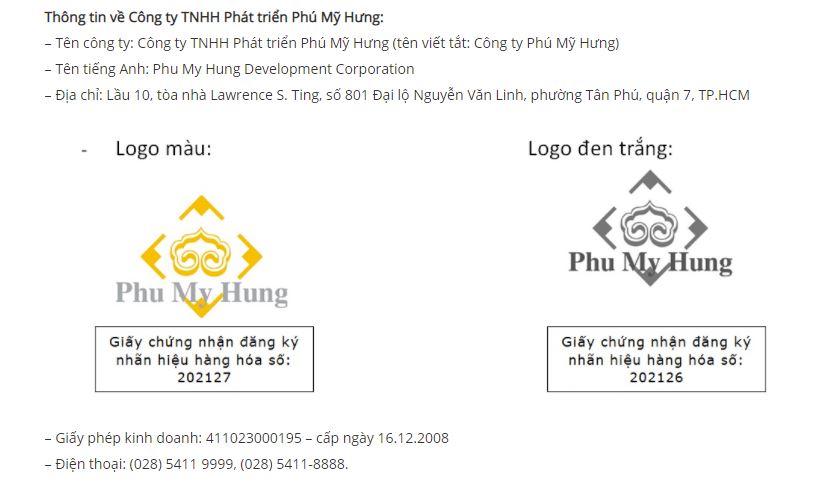 Thông báo: Công ty TNHH Phát triển Phú Mỹ Hưng không liên quan đến Phú Mỹ Hưng Homes